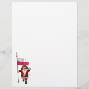 Sinterklaas met vlag van Polen
