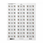 Sinterklaas met vlag van Zweden Etiket (Full Sheet)