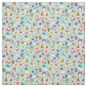 Sinterklaas met wit Paard Stof (Swatch)