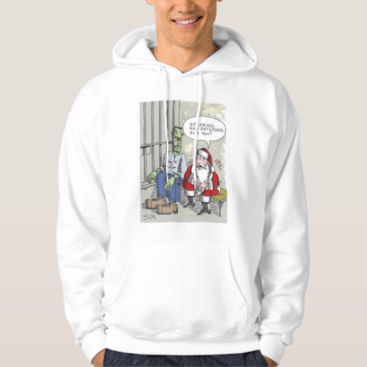 Sinterklaas met witte hoofddoek hoodie (Voorkant)