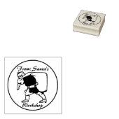 Sinterklaas met zak rubberstempel (Gestempeld)