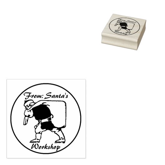 Sinterklaas met zak rubberstempel (Gestempeld)