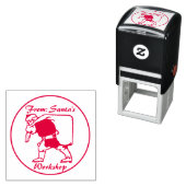 Sinterklaas met zak zelfinktende stempel (In situ)