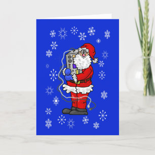 Sinterklaas met zijn kerstkaart kaart