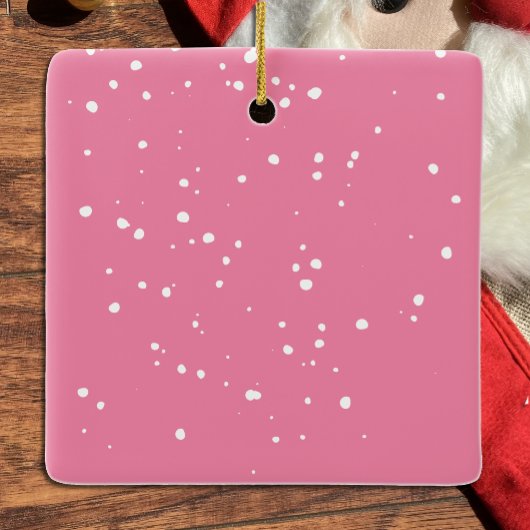 Sinterklaas met zijn Lijst Roze Kerstmis Ornament