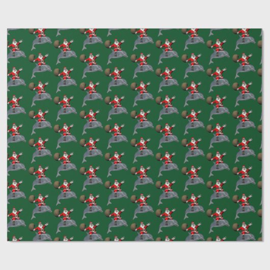 Sinterklaas met zoete dolfijn cadeaupapier (Vlak)