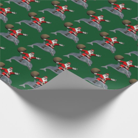 Sinterklaas met zoete dolfijn cadeaupapier (Hoek)