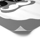 Sinterklaas met Zonnebril Grappig kerstontwerp Poster (Hoek)