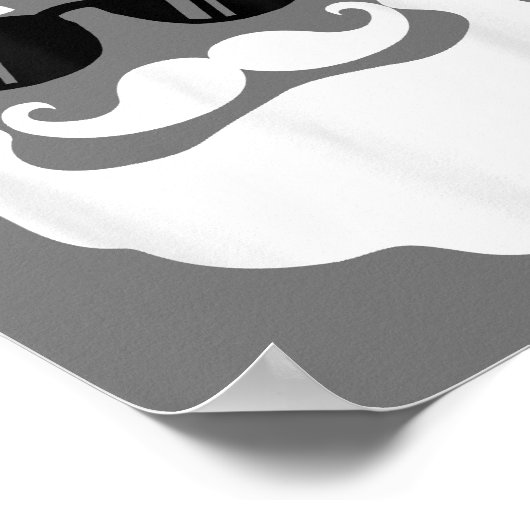 Sinterklaas met Zonnebril Grappig kerstontwerp Poster (Hoek)