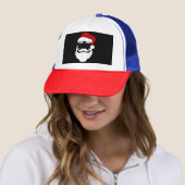 Sinterklaas met Zonnebril Grappig kerstontwerp Trucker Pet (In situ)