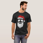 Sinterklaas met zonnebril met Pet baard T-shirt (Voorkant volledig)