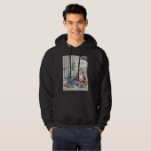 Sinterklaas met zwarte hals hoodie (Voorkant volledig)