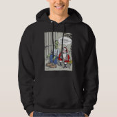Sinterklaas met zwarte hals hoodie (Voorkant)