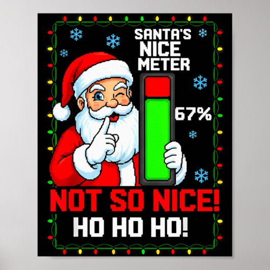 Sinterklaas' Meteoor van Liefheid 67 Procent Grapp Poster (Voorkant)