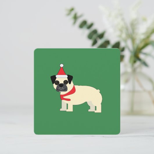 Sinterklaas Mops Kaart (Staand voorkant)