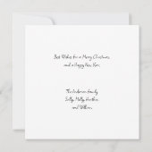 Sinterklaas, Mrs Santa & Rudolph-kerstkaart Notitiekaartje (Achterkant)