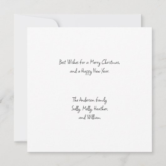 Sinterklaas, Mrs Santa & Rudolph-kerstkaart Notitiekaartje (Achterkant)