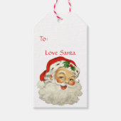 Sinterklaas naar: Van: Kerstmis Cadeaulabel (Voorkant)