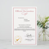 Sinterklaas Nice Lijst Verklaring Bewerkbaar (Staand voorkant)