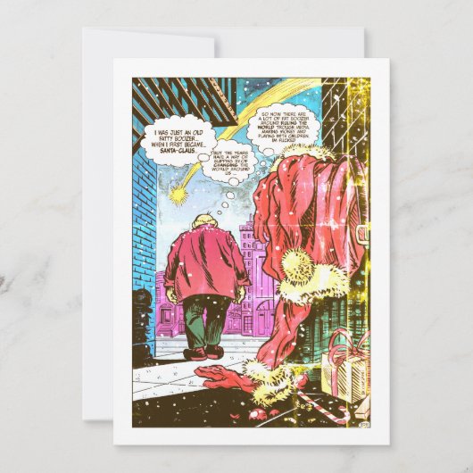 Sinterklaas niet meer! (Vintage) Feestdagenkaart (Voorkant)