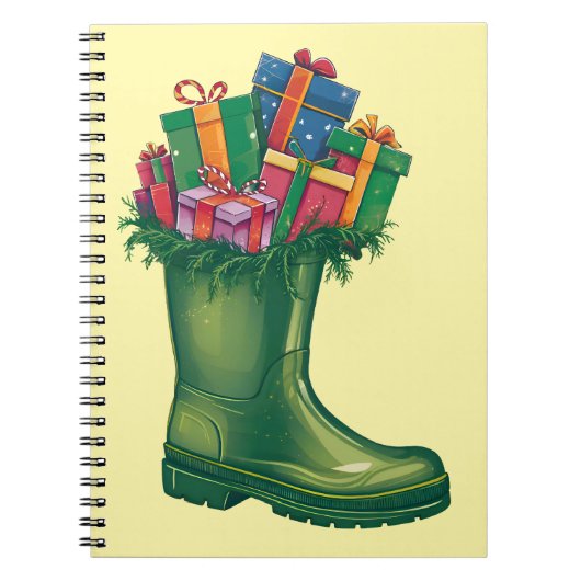 Sinterklaas' Nieuwe Laarzen Notitieboek (Voorkant)