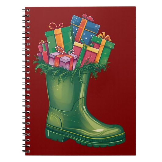 Sinterklaas' Nieuwe Laarzen Notitieboek (Voorkant)