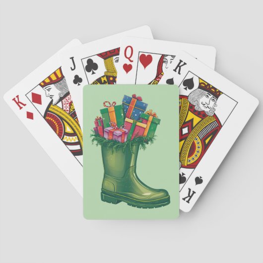 Sinterklaas' Nieuwe Laarzen Pokerkaarten (Achterkant)