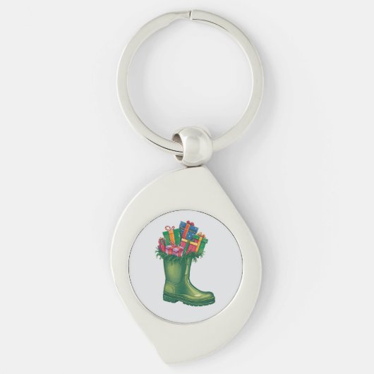 Sinterklaas' Nieuwe Laarzen Sleutelhanger (Voorkant)