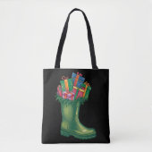 Sinterklaas' Nieuwe Laarzen Tote Bag (Voorkant)