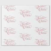 Sinterklaas Noordpool kerstwrappi Cadeaupapier (Vlak)