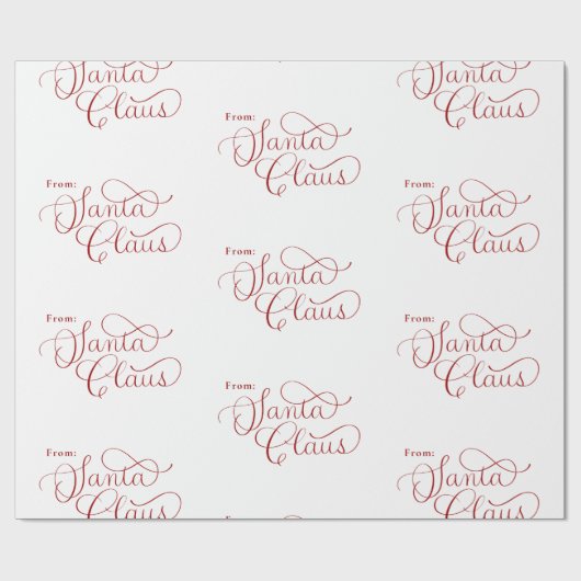 Sinterklaas Noordpool kerstwrappi Cadeaupapier (Vlak)