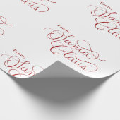 Sinterklaas Noordpool kerstwrappi Cadeaupapier (Hoek)