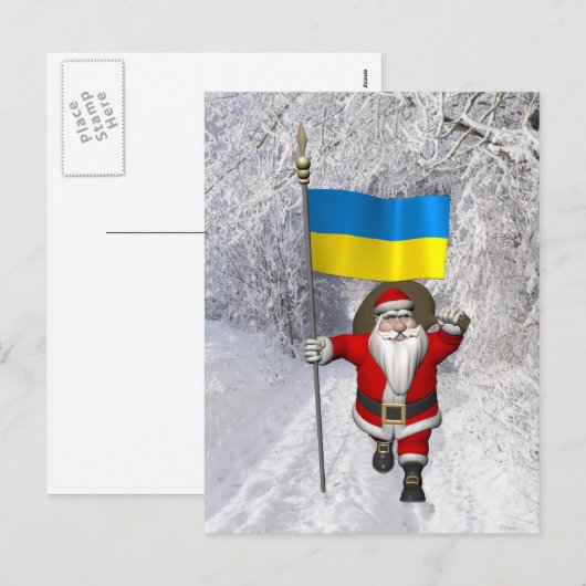 Sinterklaas Oekraïne Feestdagenkaart (Voorkant / Achterkant)