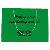 Sinterklaas of Kerstman Winkel  Groot Cadeauzakje (Achterkant)