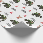 Sinterklaas' Off-Road Kerstmis Cadeaupapier (Hoek)