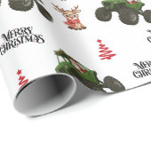 Sinterklaas' Off-Road Kerstmis Cadeaupapier (Rol Hoek)