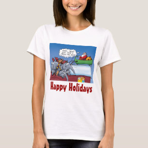 Sinterklaas Olifanten Grappige Vakantie Cartoon T-shirt