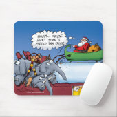 Sinterklaas Olifanten Kerst Cartoon Muismat (Met muis)