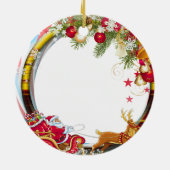 Sinterklaas onderweg keramisch ornament (Achterkant)