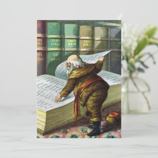  Sinterklaas Ondeugend Leuk Feestuitnodiging Kaart (Staand voorkant)