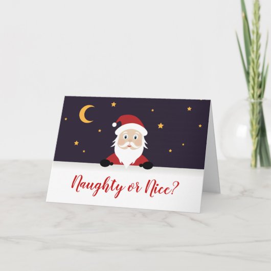 Sinterklaas ondeugend of aardig kaart (Voorkant)