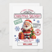 Sinterklaas Ondeugend of Nice Custom Christmas Feestdagenkaart (Voorkant / Achterkant)