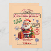 Sinterklaas Ondeugend of Nice Custom Christmas Feestdagenkaart (Voorkant / Achterkant)