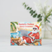 Sinterklaas' Online Computerliefhebbers Prettig Ke Feestdagenkaart (Staand voorkant)