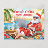 Sinterklaas' Online Computerliefhebbers Prettig Ke Feestdagenkaart (Voorkant)