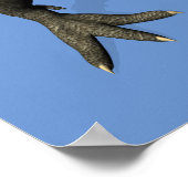 Sinterklaas op Allosaurus Poster (Hoek)