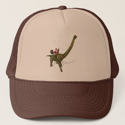 Sinterklaas op Brachiosaurus Trucker Pet (Voorkant)
