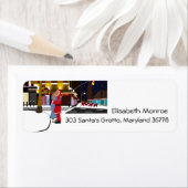 Sinterklaas op Broadway Kerstmis Etiket (Insitu)