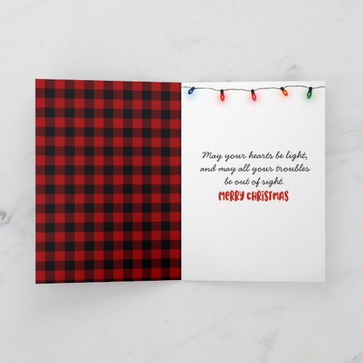 Sinterklaas op buffelplaat feestdagen kaart (Binnen)