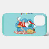 Sinterklaas op de bank in pyjama Case-Mate iPhone case (Achterkant (horizontaal))